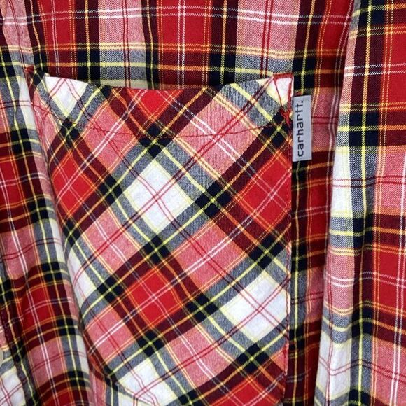 Mens Carhartt‎ Long sleeved plaid Flannel shirt XL - Picture 3 of 4